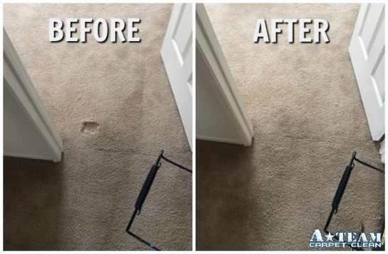 carpet repair before and after
